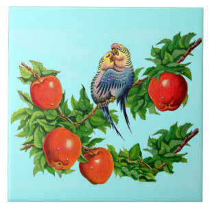 parakeets in love tile
