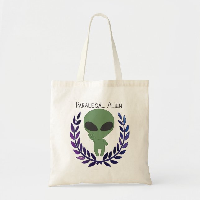 Paralegal Alien Tote Bag (Front)