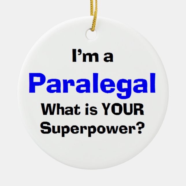 paralegal ceramic tree decoration (Front)