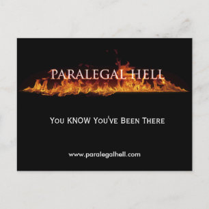 Paralegal Hell, You KNOW You've Been There, ... Postcard