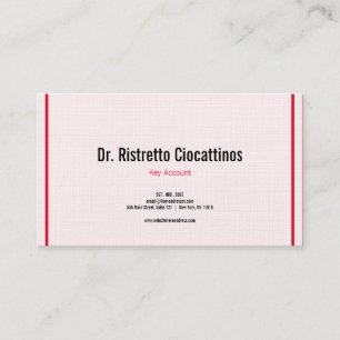 Parallel Lined world red Business Card