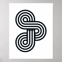 Parallel Lines Art Print - Black and White Line
