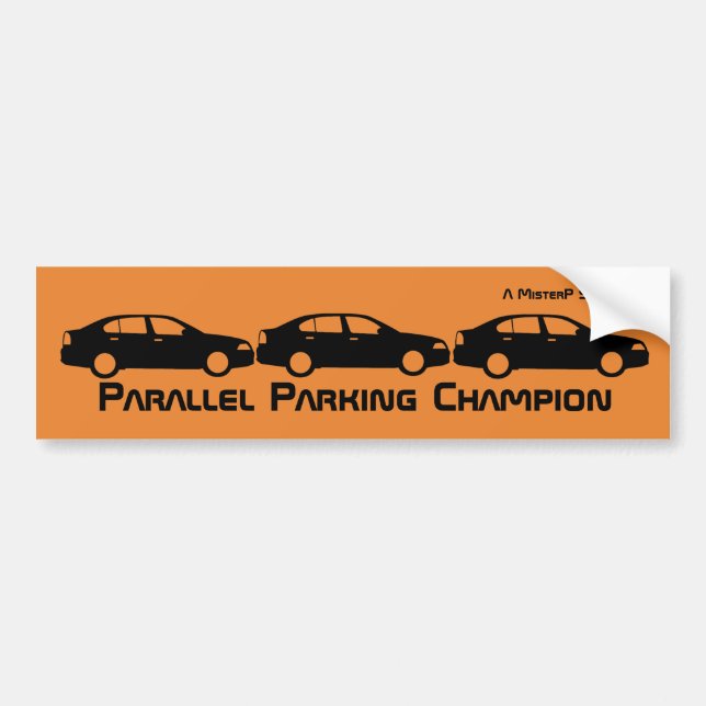 Parallel Parking Champion - A MisterP Sticker (Front)