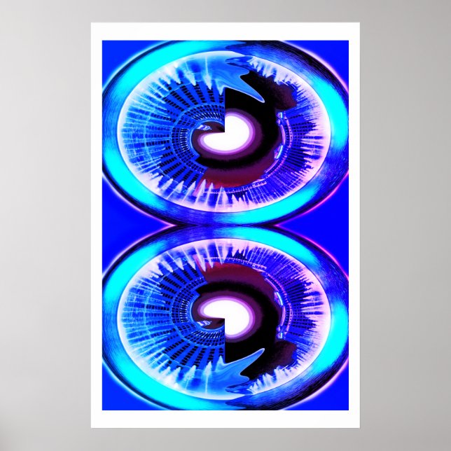 Parallel universes in moonlight art poster (Front)