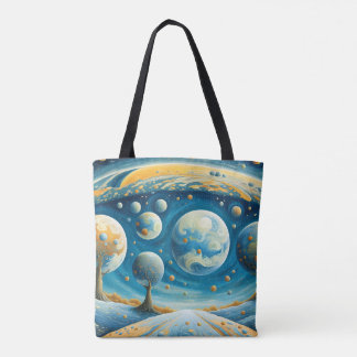 Parallel universes tote bag
