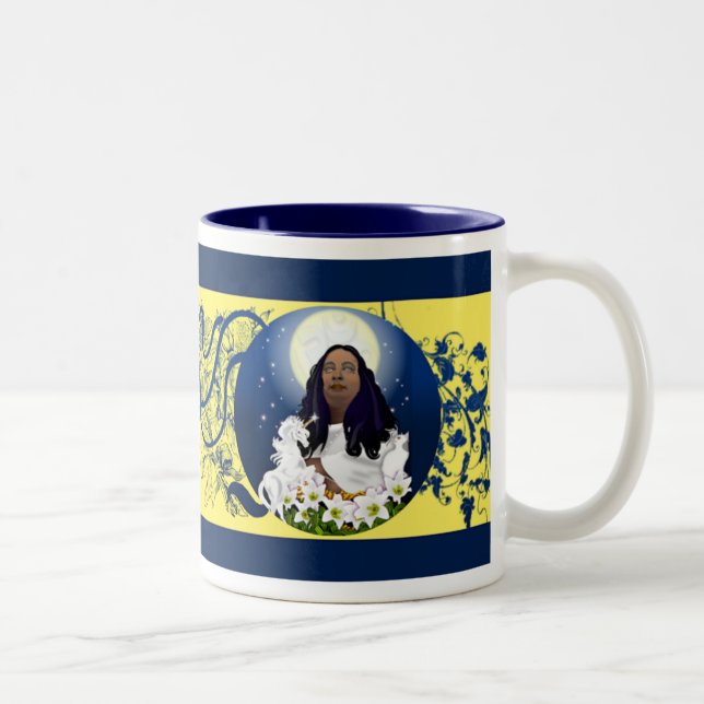 Paramahansa Yogananda Two-Tone Coffee Mug (Right)