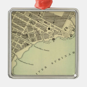 Paramaribo Surinam Metal Tree Decoration