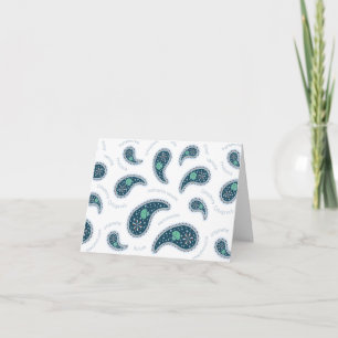 Paramecia Paisley Personalizable Biology Custom Thank You Card