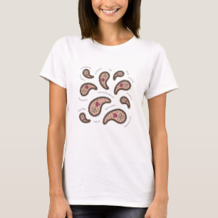 Paramecia Paisley Protozoan Biology Science T-Shirt
