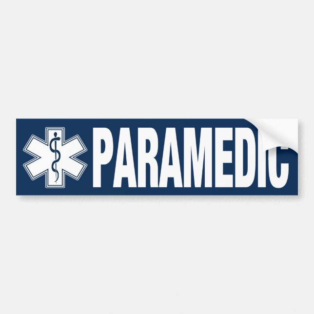 Paramedic Bumper Sticker (Front)