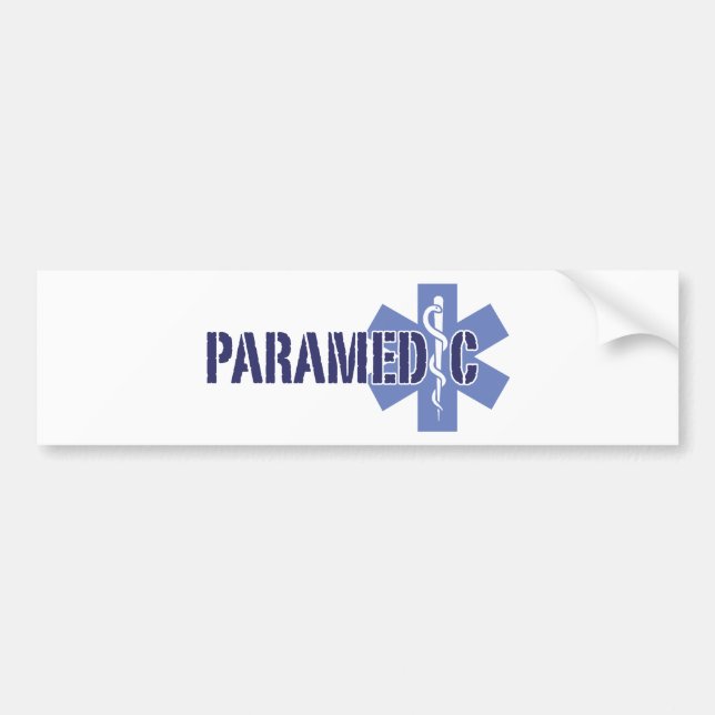 Paramedic Bumper Sticker (Front)