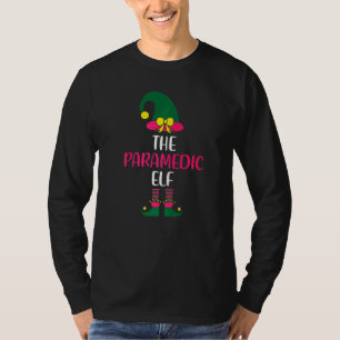 Paramedic Elf Family Matching Group Christmas Wome T-Shirt