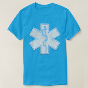 Paramedic EMT Blue Tie Dye T-Shirt