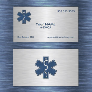 Paramedic EMT EMS Deluxe Business Card