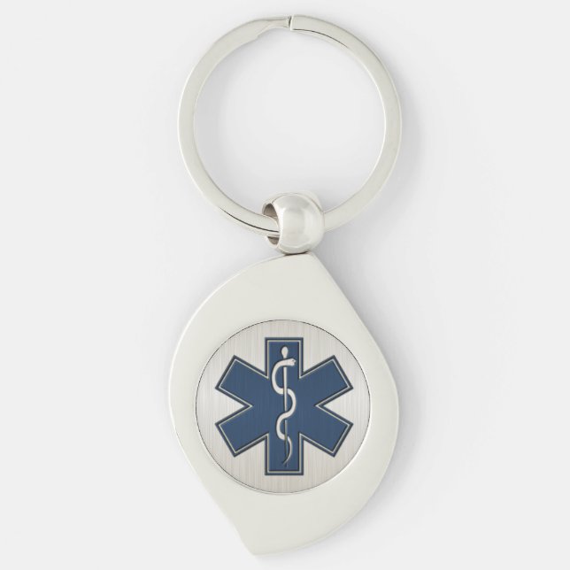Paramedic EMT EMS Deluxe Key Ring (Front)
