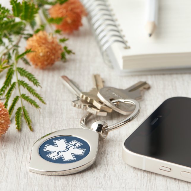 Paramedic EMT EMS Key Ring (Side)