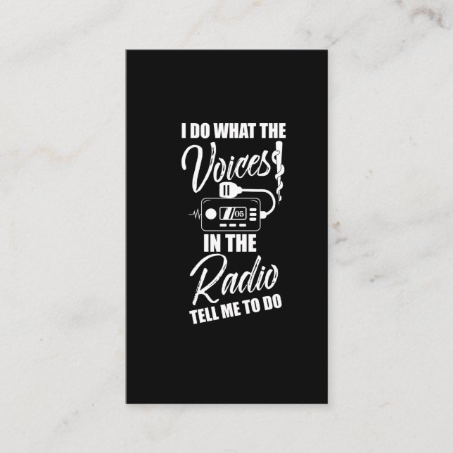 Paramedic EMT Gift Emergency Radio Ambulance Business Card (Front)