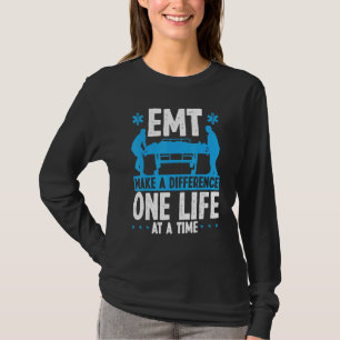 Paramedic EMT One Life at a Time Ambulance Technic T-Shirt