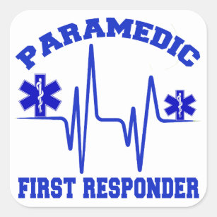 Paramedic First Responder Square Sticker