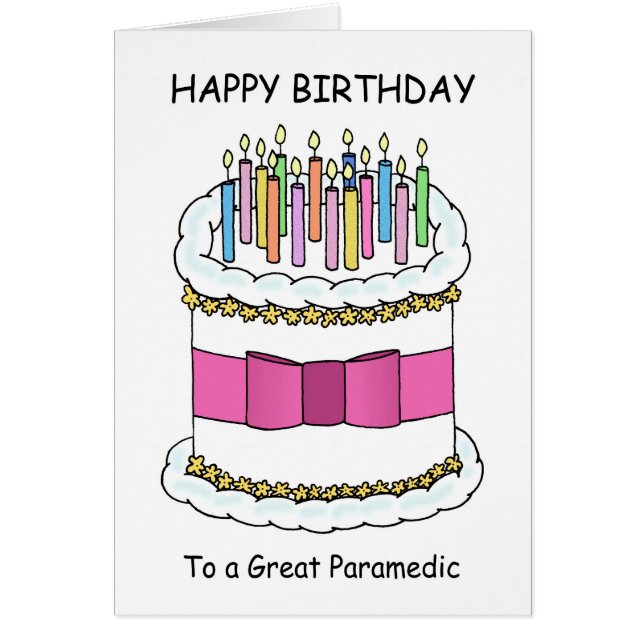 Paramedic Happy Birthday  (Front)