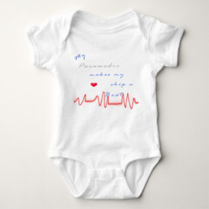 Paramedic heart beat baby bodysuit