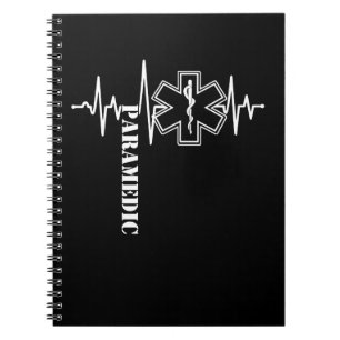 Paramedic Heartbeat Nurse Doctor Notebook