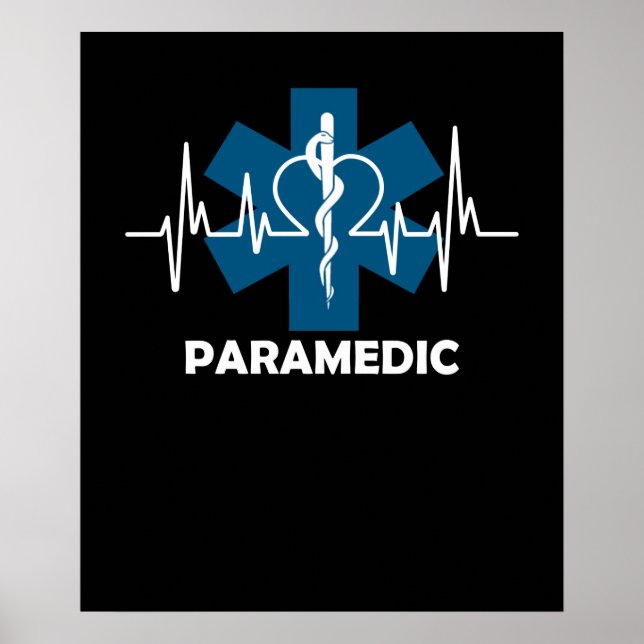 Paramedic Heartbeat Poster (Front)