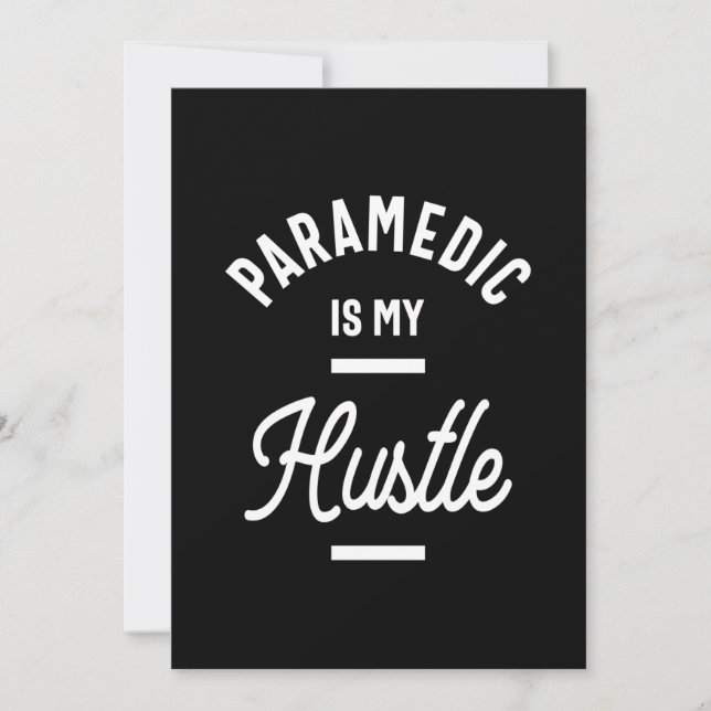 Paramedic Job Title Gift Invitation (Front)