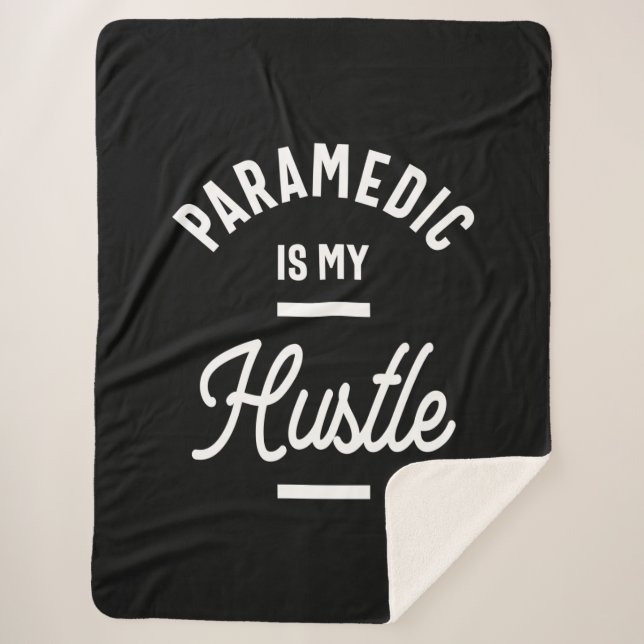 Paramedic Job Title Gift Sherpa Blanket (Front)