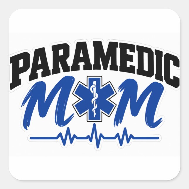 Paramedic Mum Square Sticker (Front)