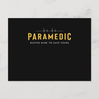 Paramedic School Graduation Gift For Paramedic Bus Postcard
