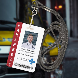 Paramedic Security ID  Badge