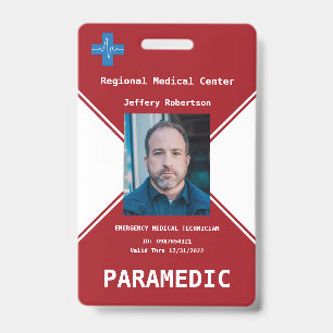Paramedic Security ID  Badge