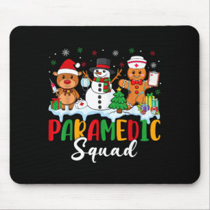 Paramedic Squad Reindeer Snowman Gingerbread Chris Mouse Pad