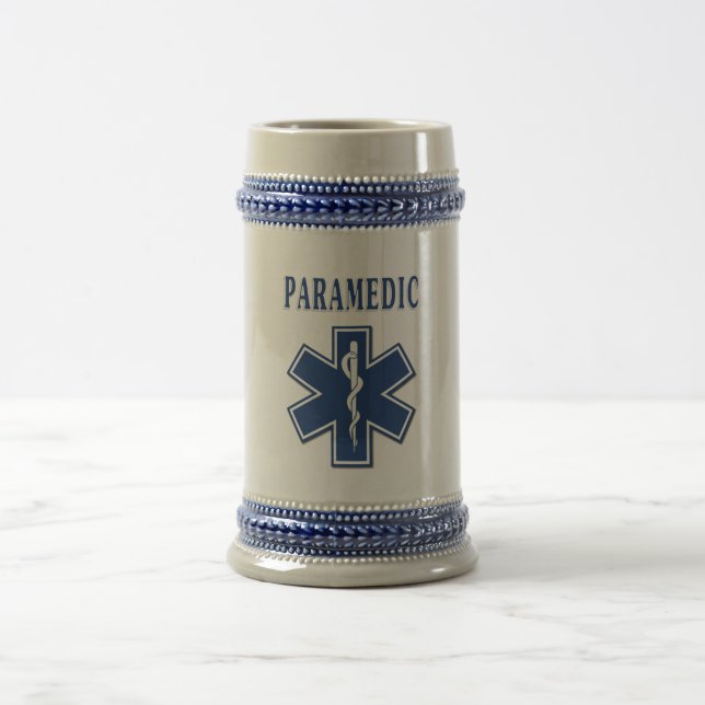 Paramedic Star of Life Beer Stein (Center)