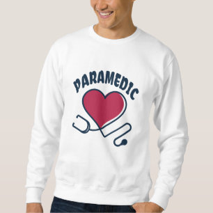 Paramedic Stethoscope with heart Sweatshirt