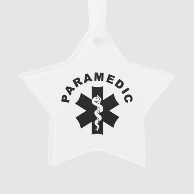 Paramedic Theme Ornament (Front)
