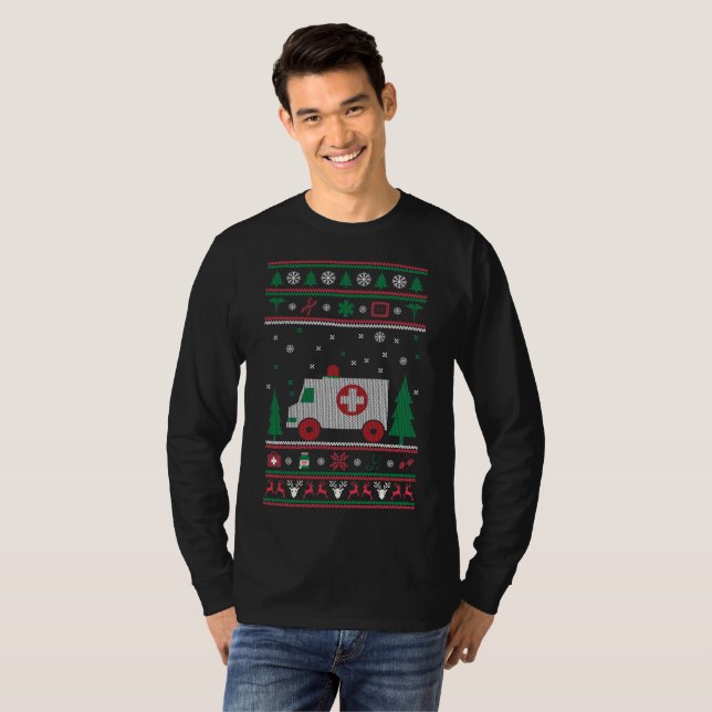 Paramedic Ugly Sweater Christmas (Front Full)