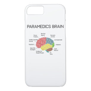Paramedics Brain Funny EMS EMT Paramedic Gifts Case-Mate iPhone Case