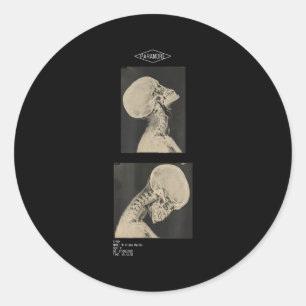 Paramore cropped headbanger x-ray doctors  classic round sticker