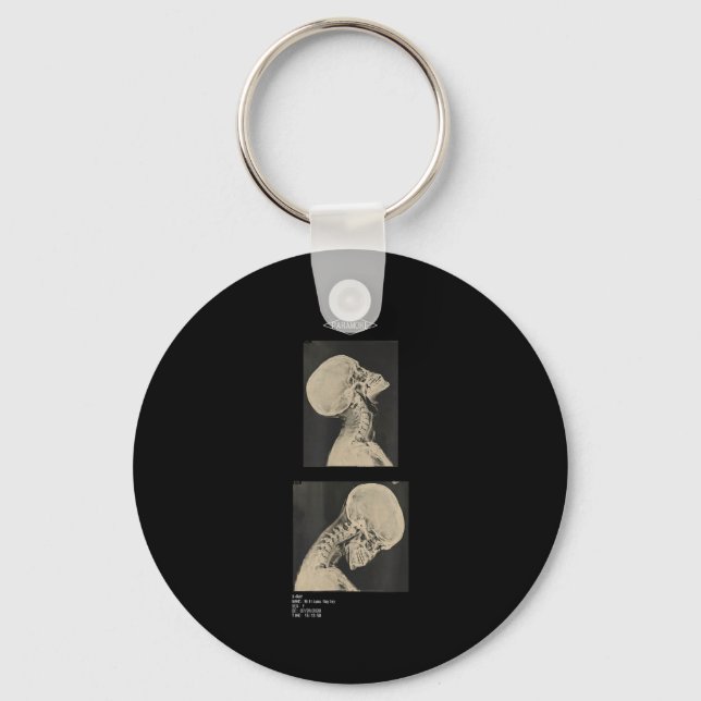 Paramore cropped headbanger x-ray doctors  key ring (Front)