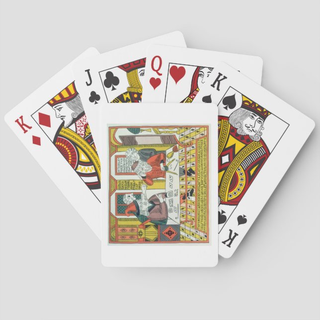 Paramoshka and Savoska (woodcut print) Playing Cards (Back)