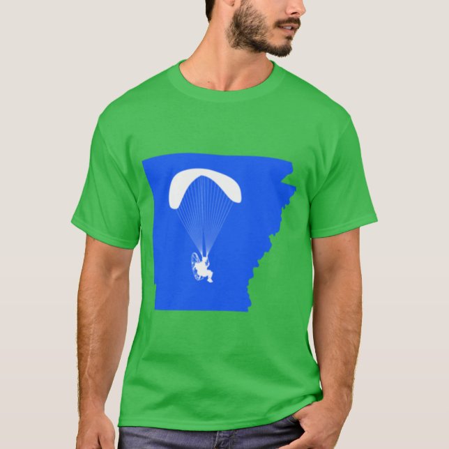 Paramotor Arkansas blue T-Shirt (Front)