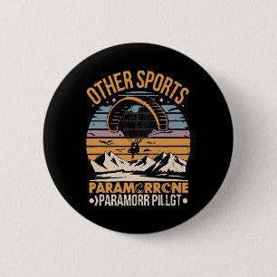 Paramotor Pilot Paramotoring 6 Cm Round Badge