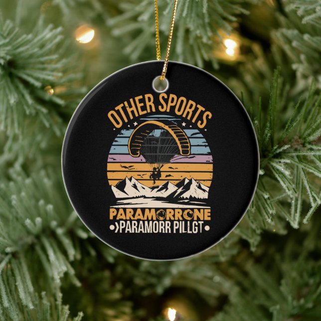 Paramotor Pilot Paramotoring Ceramic Tree Decoration (Tree)