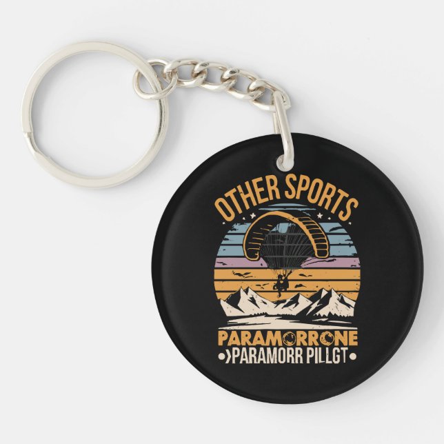 Paramotor Pilot Paramotoring Key Ring (Front)
