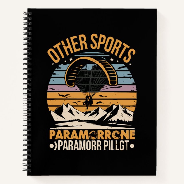 Paramotor Pilot Paramotoring Notebook (Front)