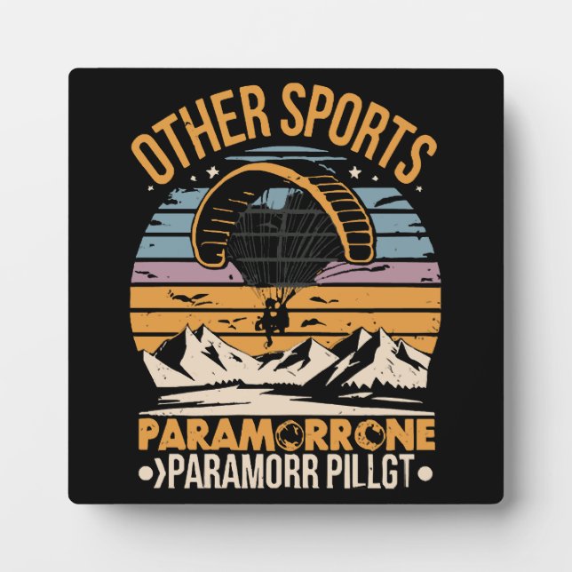 Paramotor Pilot Paramotoring Plaque (Front)