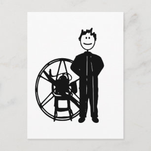 Paramotor Pilot Postcard