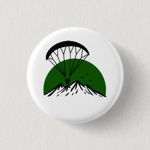 Paramotor Retro  3 Cm Round Badge
